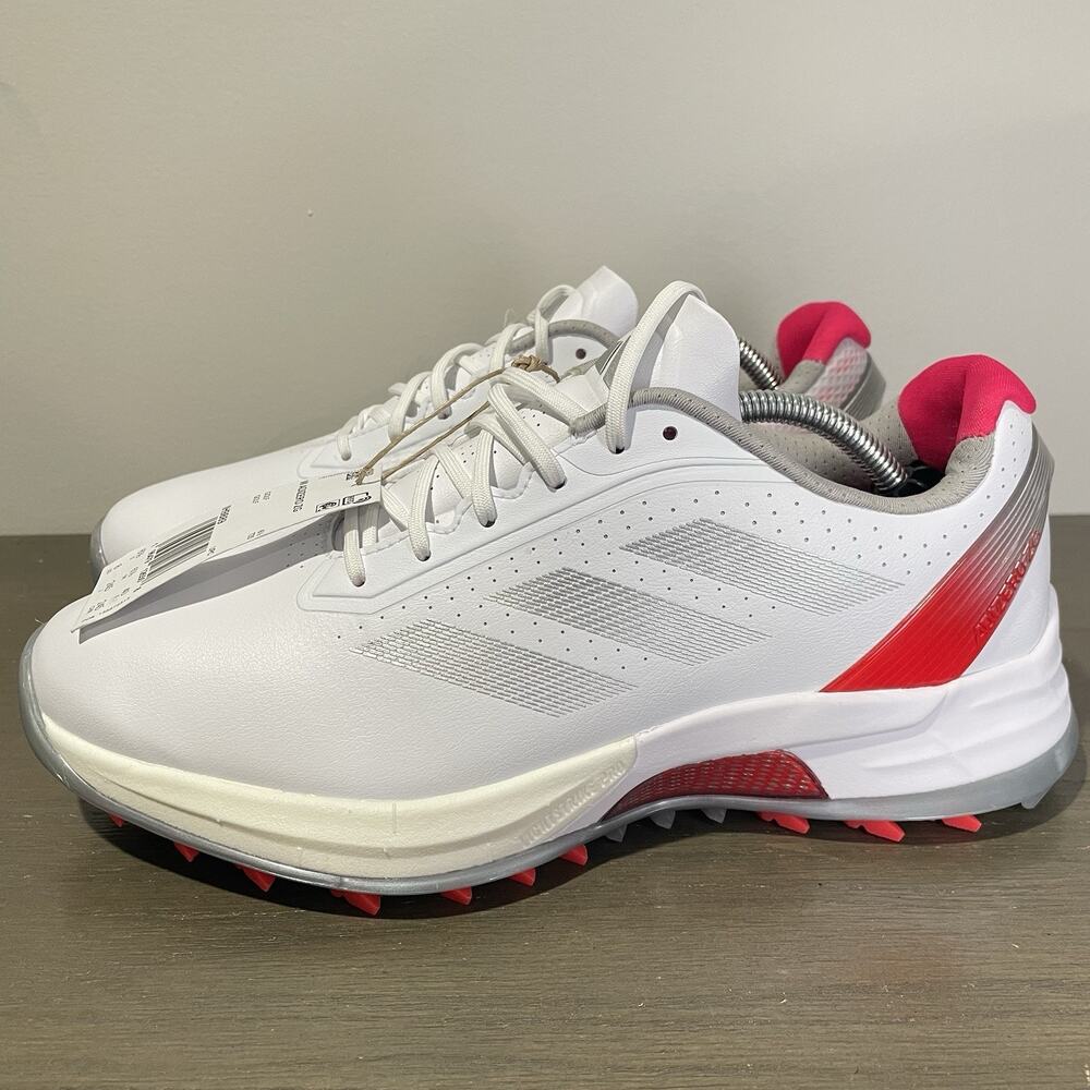 Adidas Womens Size 8 Golf Shoes NEW Spikeless Adizero ZG White Red IH9889